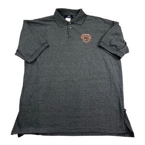 Vintage Baltimore Orioles MLB Polo Shirt Mens XL Gray Short Sleeve Pro Player